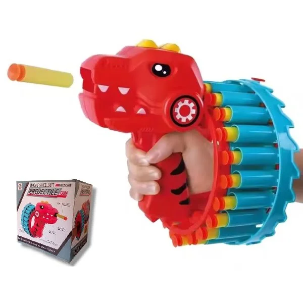 Dinosaur Wheel Soft 23 Projectile Gun