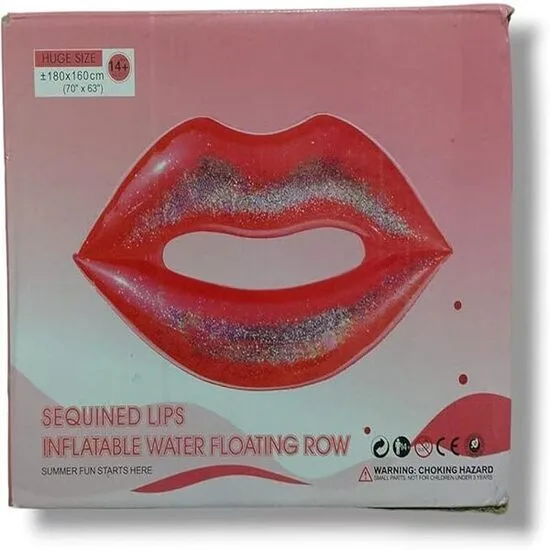 Sequin Lips Float
